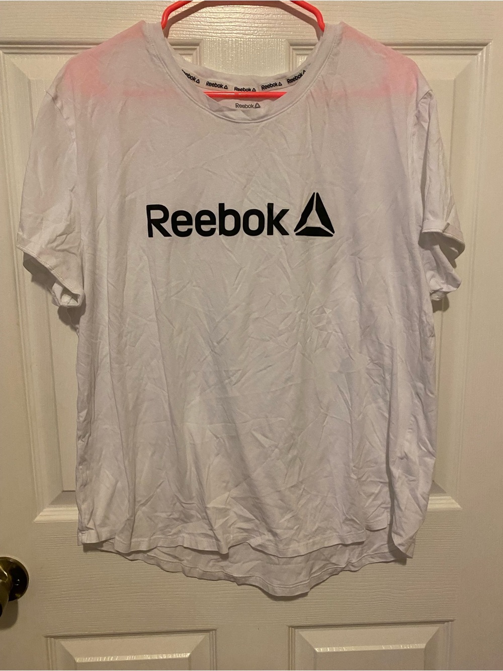 Reebok womens White Logo T‑Shirt